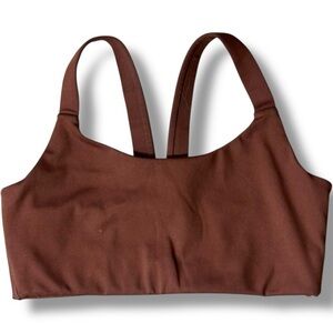 Girlfriend Collective Cocoa Racerback Supportive Thick Straps Sports Bra